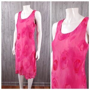 Vintage Y2K Pink Midi Dress Coquette Girl Cõté Femme Grunge Whimsy